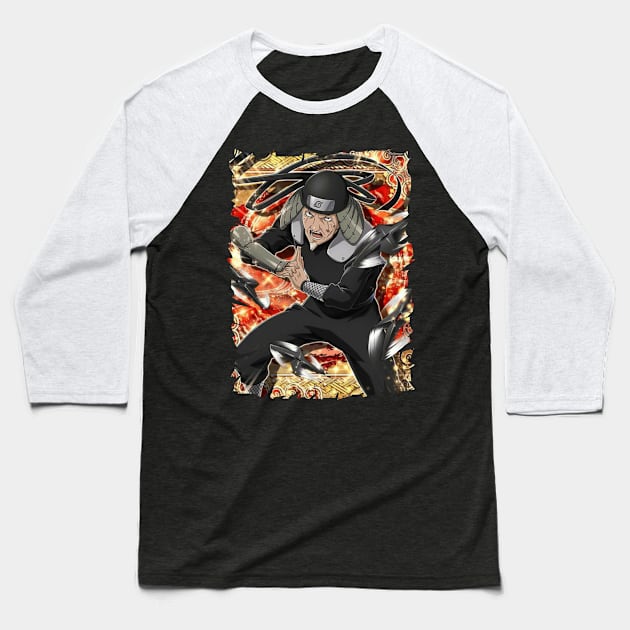 HIRUZEN SARUTOBI ANIME MERCHANDISE Baseball T-Shirt by julii.draws